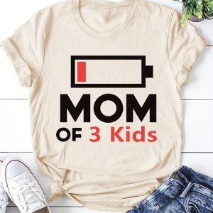 mom of 3 kids shirt