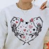 valentine dancing skeleton sweatshirt