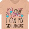 funny haircuts salon women tshirt