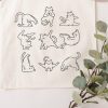 cat lover yoga tote bag