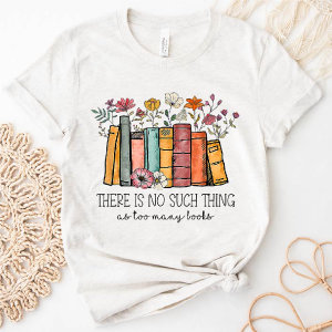 flower books shirt