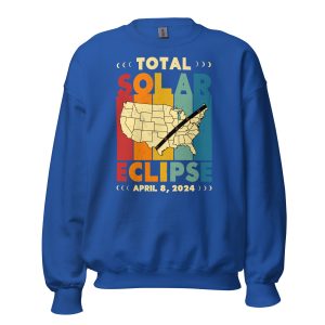 Vintage 2024 Total Solar Eclipse Sweatshirt