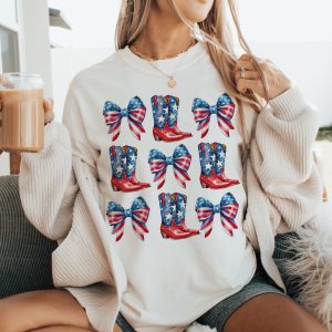 4th of july cowgirl shirt