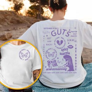 guts tour album shirts