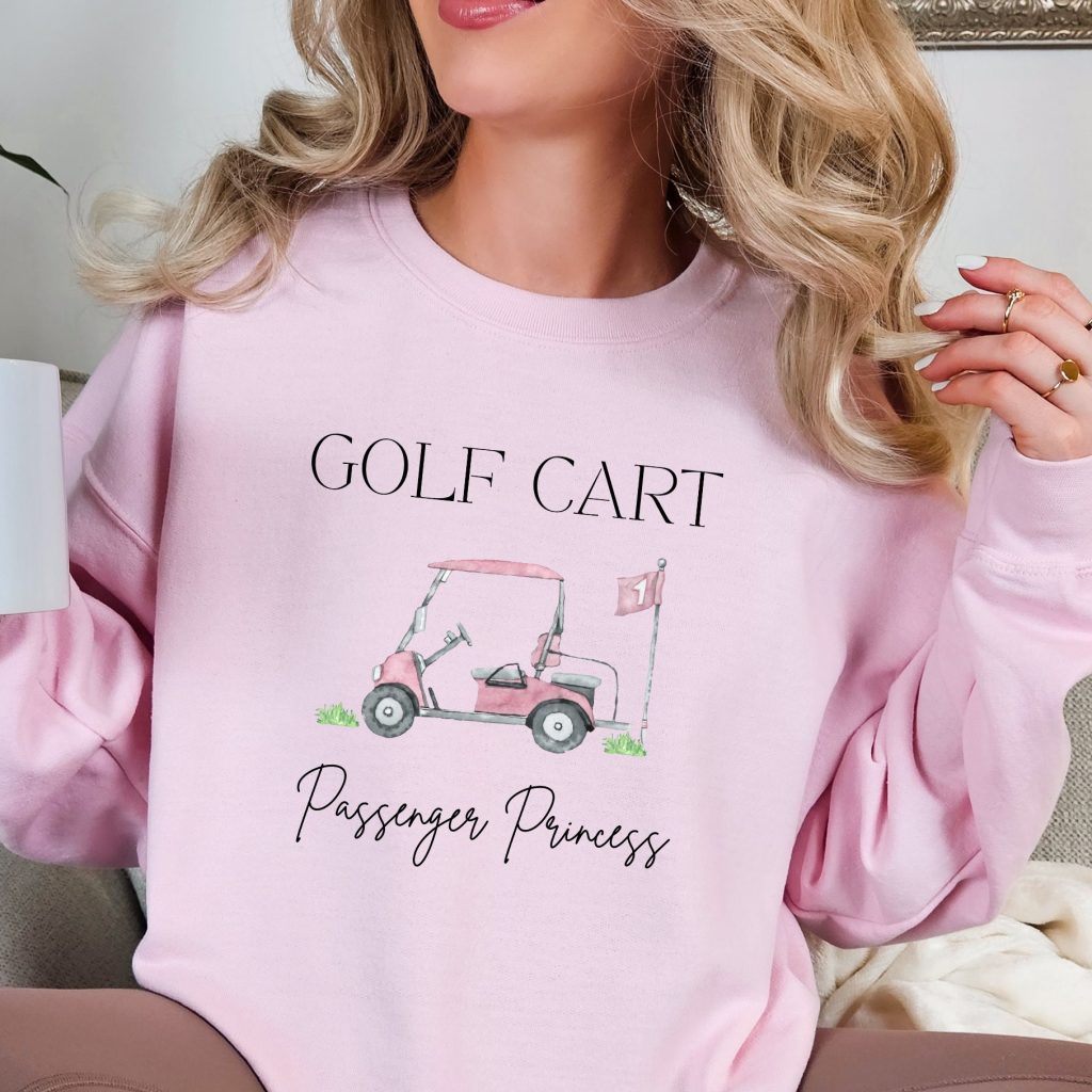 golf cart passenger princess shirts