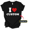 custom i love t shirt