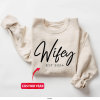 custom wifey sweatshirt