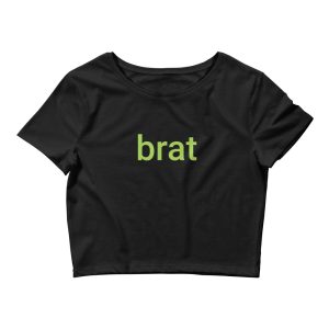 Brat Baby Tee - Minimalist Brat Crop Top