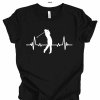 heartbeat golf player shirt