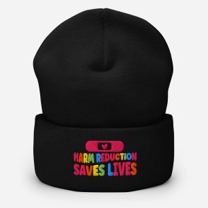 harm reduction saves lives beanie