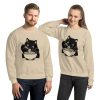 noodle black cat sweatshirt