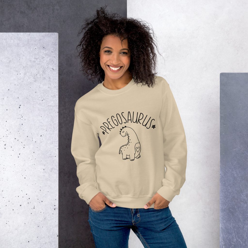 dinosaur pregnancy sweatshirt