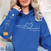 I wear my heart on my sleeve hoodie